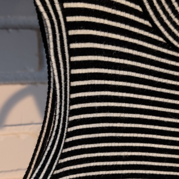 Madewell Ribbed Mockneck Midi Dress in Stripe - Picture 7 of 9